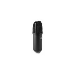 Basics USB Mini microphone de bureau à condensateur, Noir