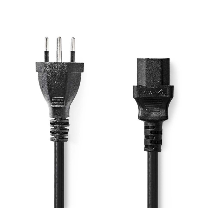 Câble d'alimentation - CH Type 12 - IEC-320-C13- 2.00 m 